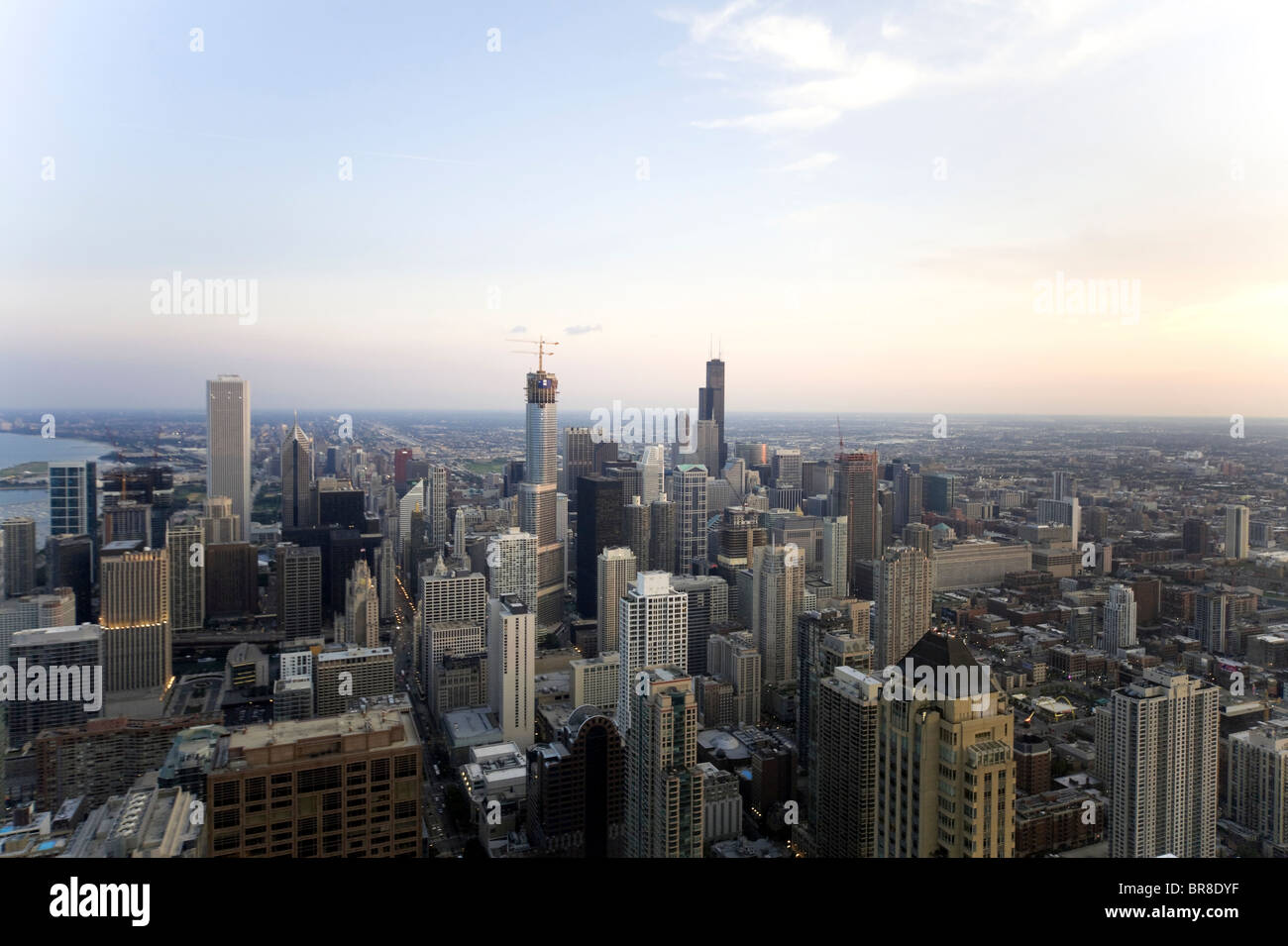 Sullo skyline di Chicago Foto Stock