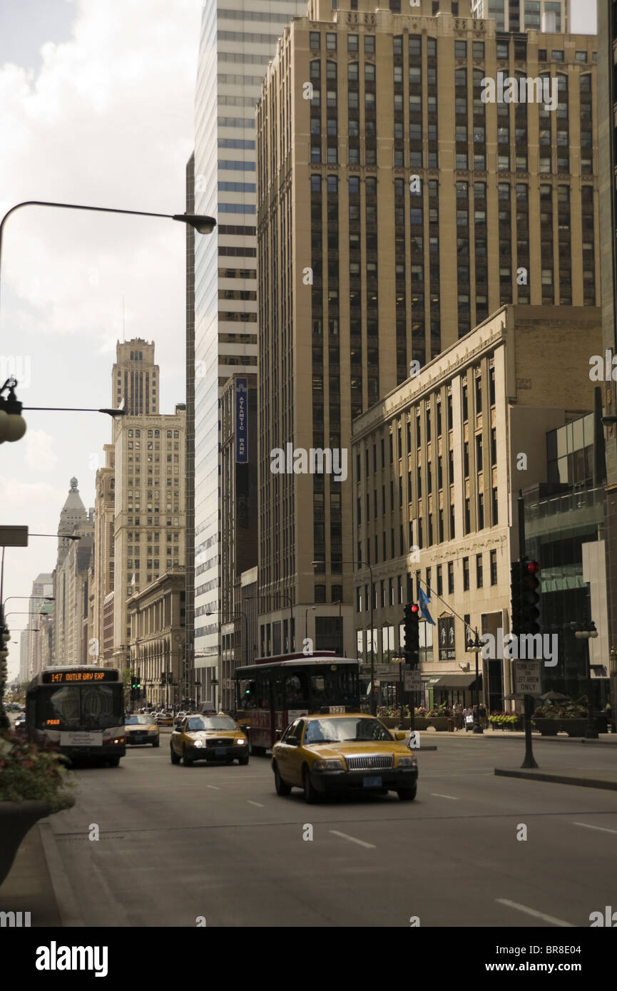 Il centro di Chicago Foto Stock