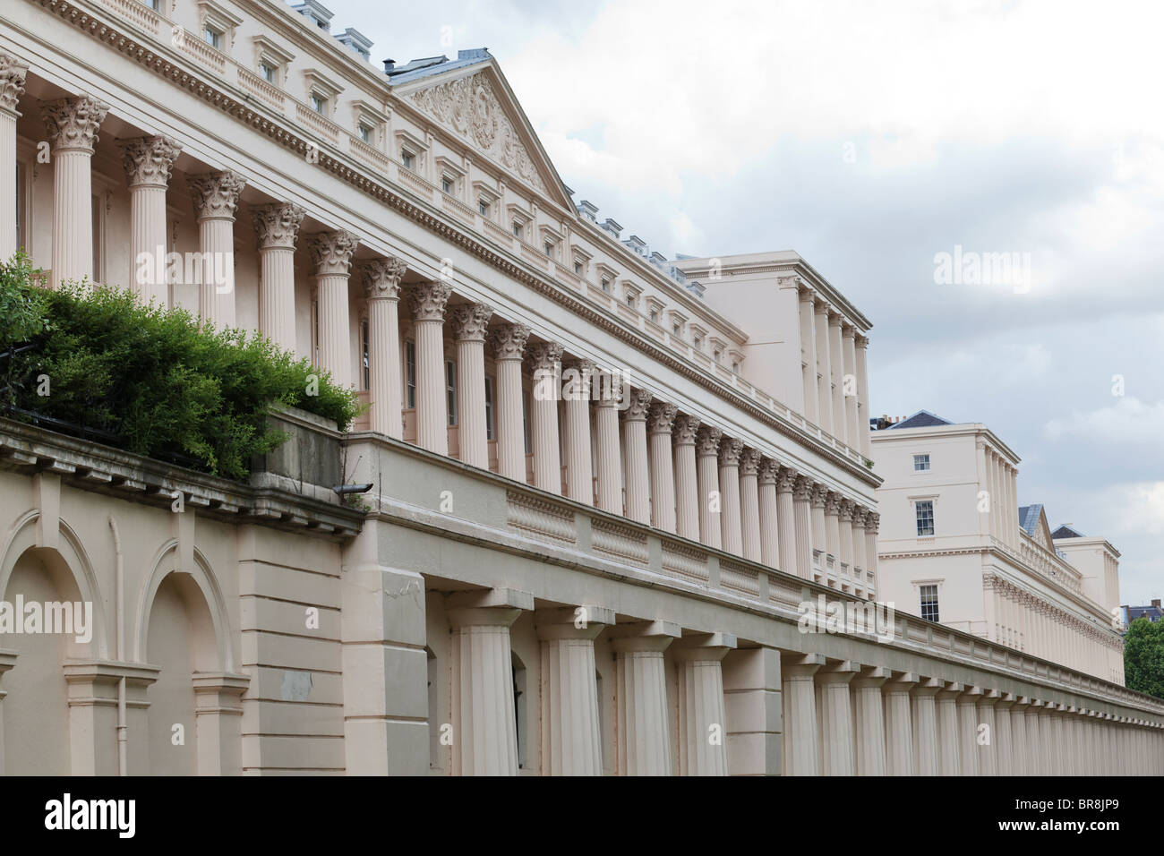 La Royal Society di Londra il quartier generale a 6-9 Carlton House Terrace, Londra, Inghilterra Foto Stock