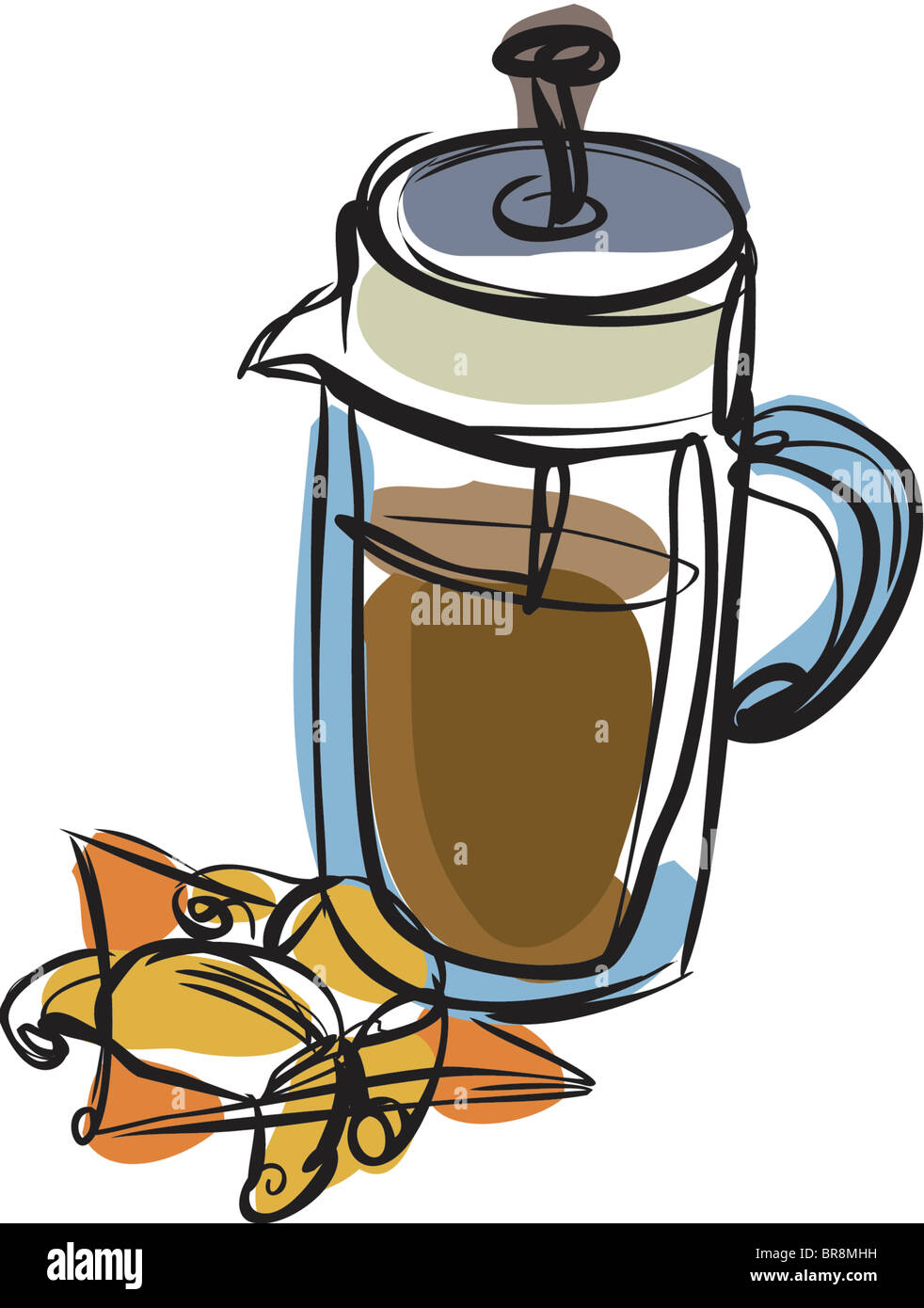 French press caffè Foto Stock