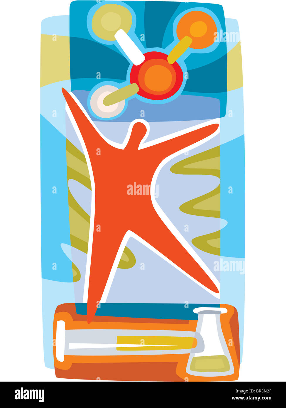 Una foto di una persona avente una lezione di scienze Foto Stock