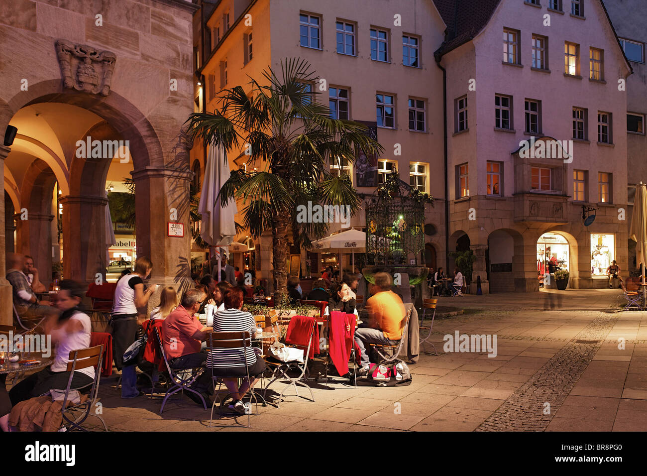 Hans in Fortuna fontana, città vecchia, Stoccarda, Baden-Württemberg, Germania Foto Stock