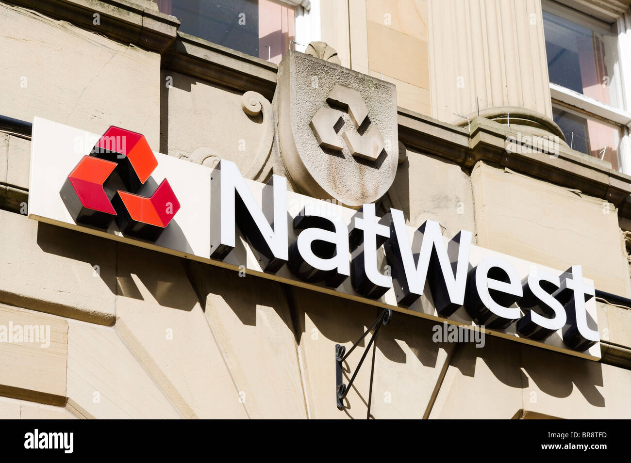 NatWest Bank in Chester Town Center, Cheshire, Inghilterra, Regno Unito Foto Stock