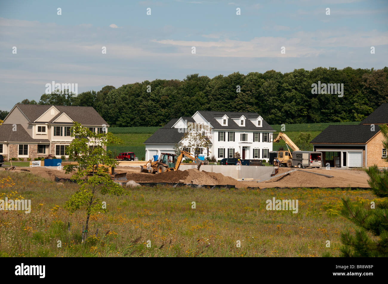Suburban home in costruzione. Foto Stock