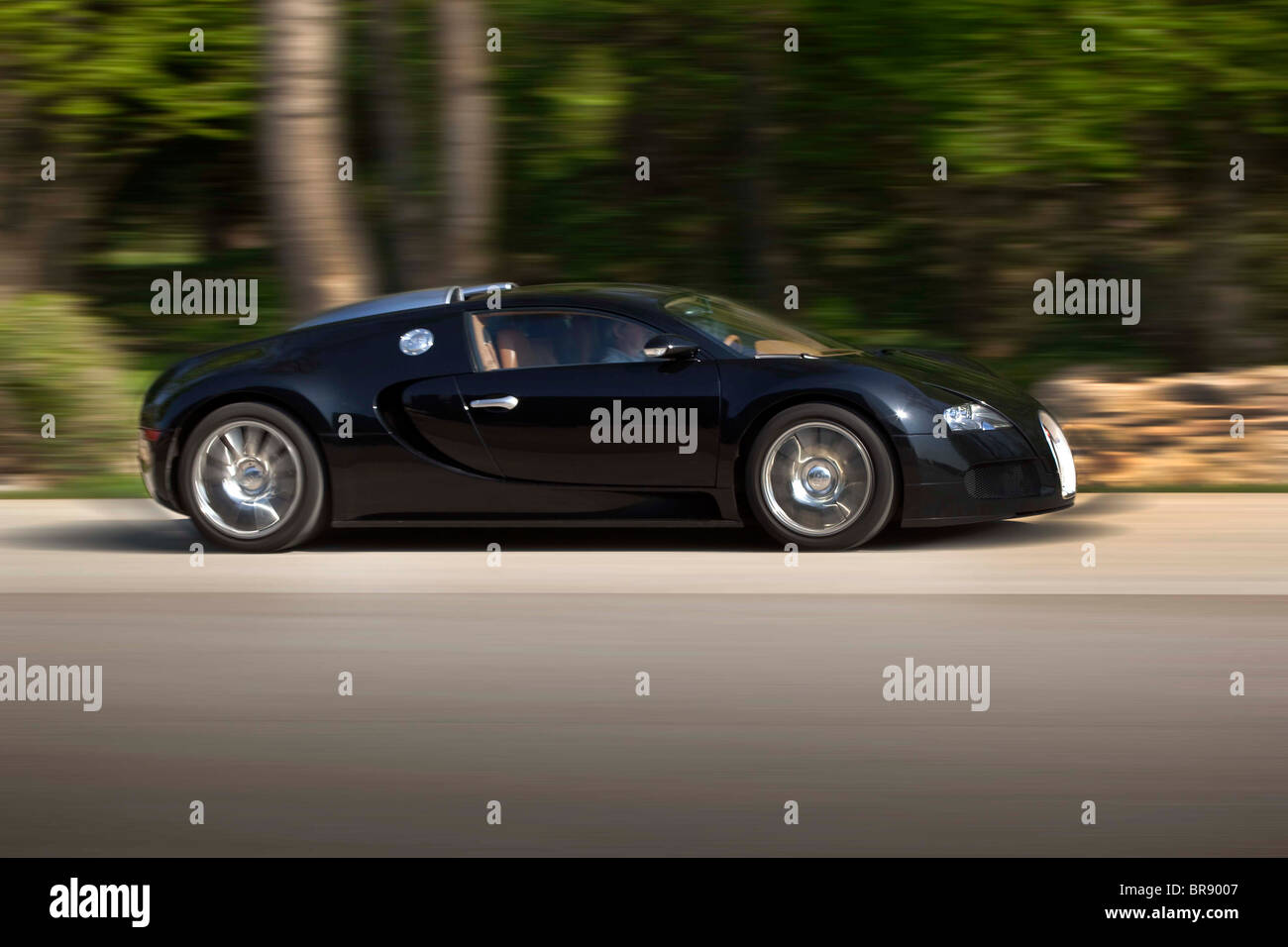 Bugatti Veyron in velocità Foto Stock