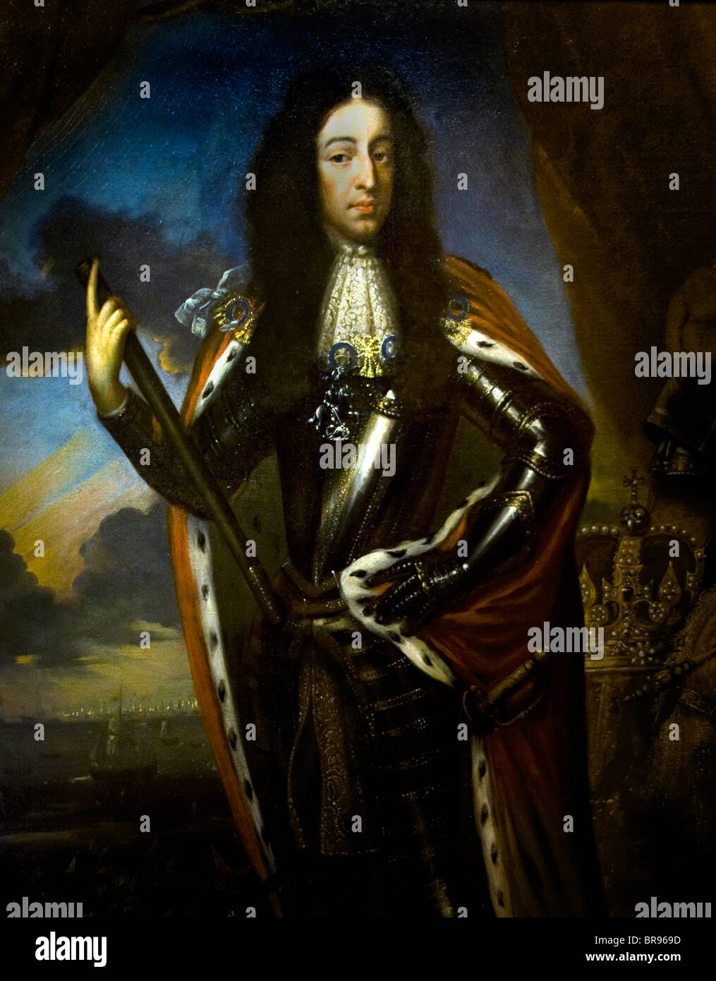 William III 1650 - 1702 Willem III di Orange van Oranje Paesi Bassi olandese Holland William III su Inghilterra Irlanda Scozia Foto Stock