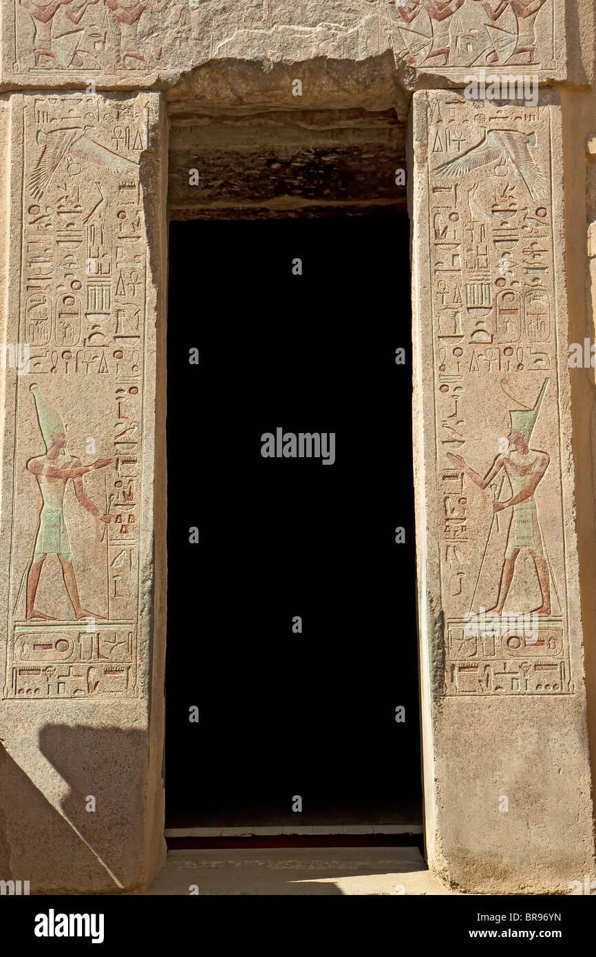 Egitto Luxor tempio della regina Hatchepsut Foto Stock