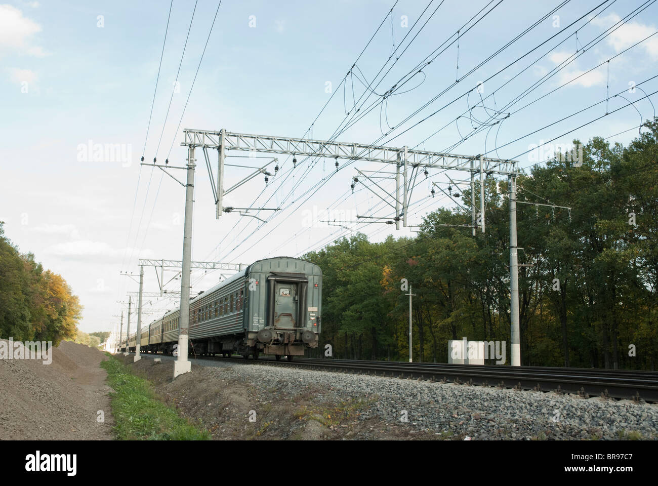 Treno russo Foto Stock