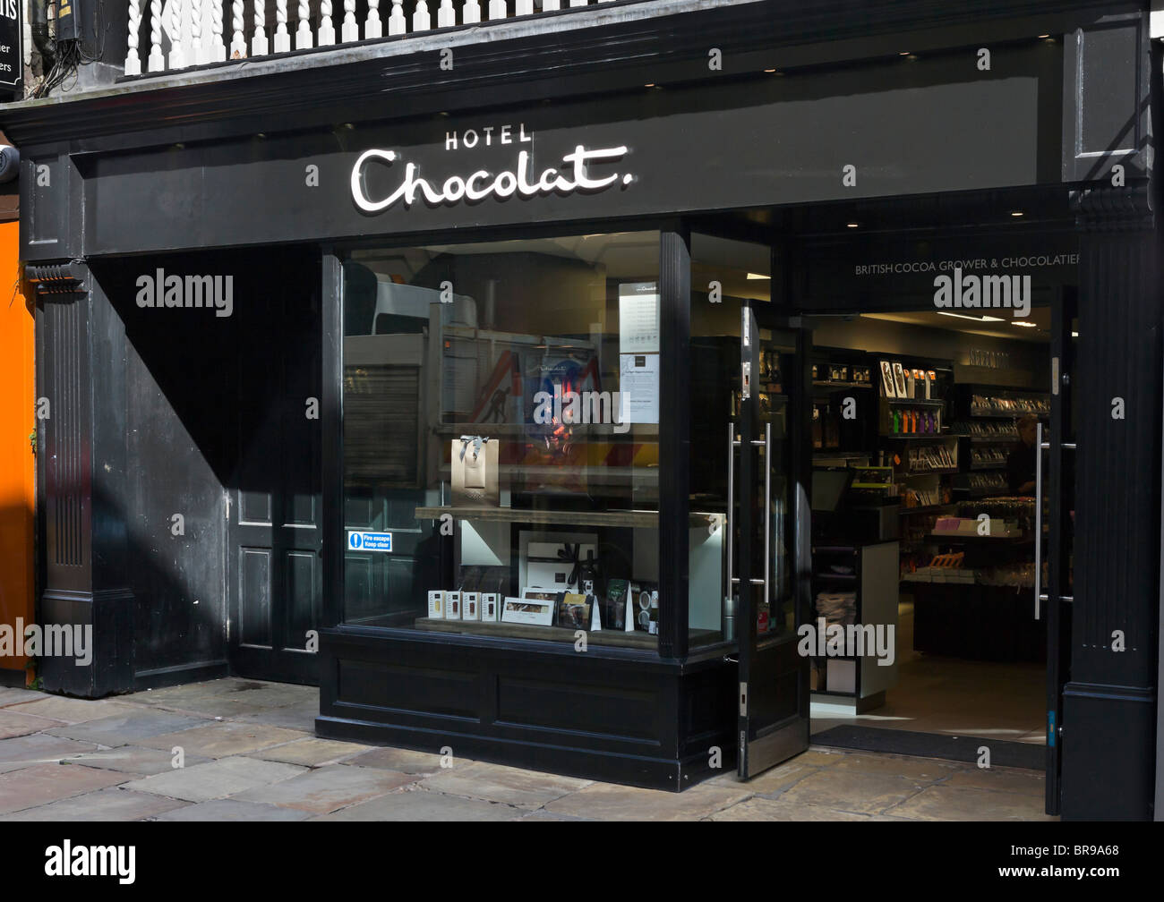 Hotel Chocolat negozio di cioccolato in Chester Town Center, Cheshire, Inghilterra, Regno Unito Foto Stock