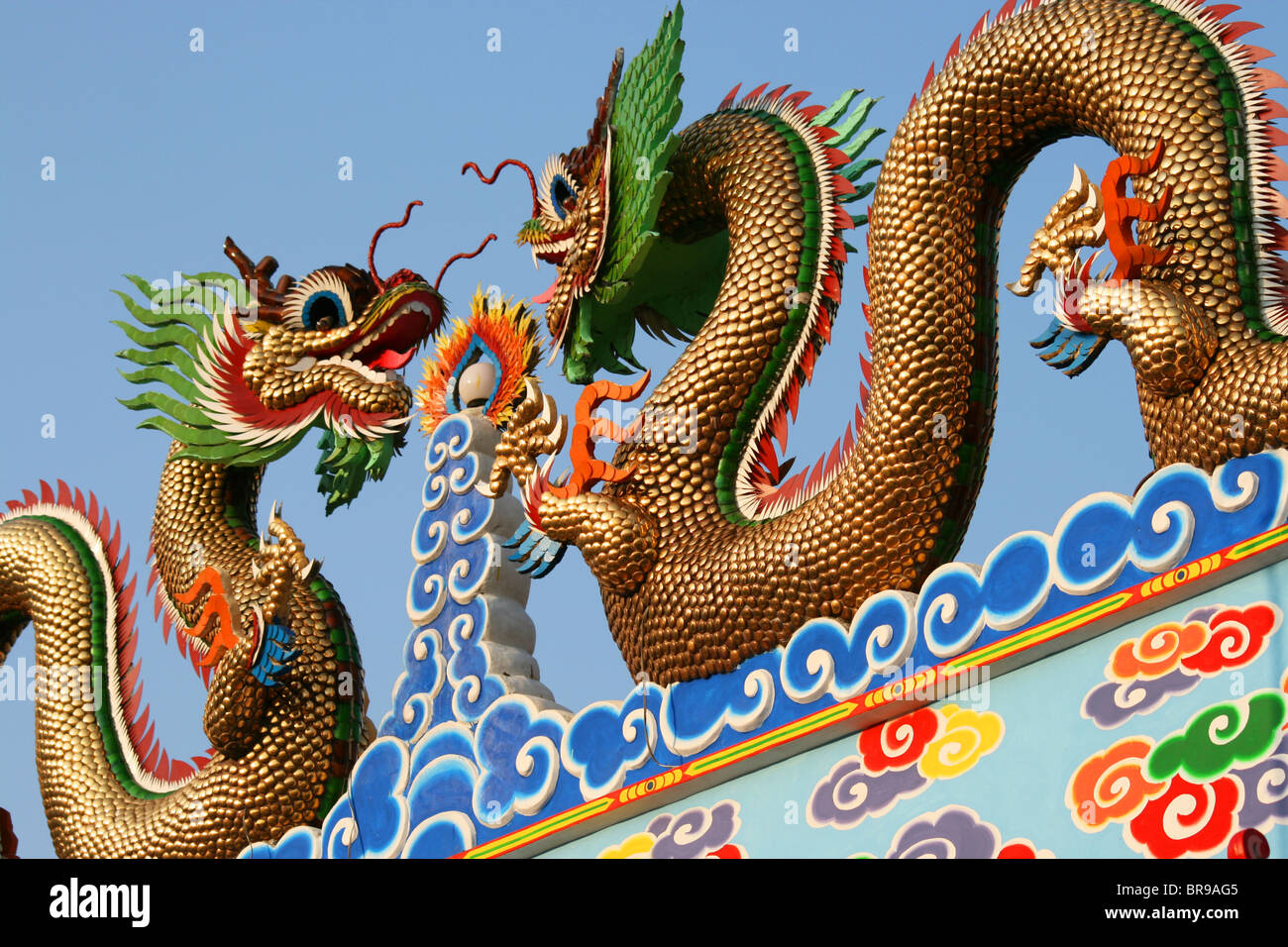 Il tempio cinese di Bangkok, Tailandia. Foto Stock