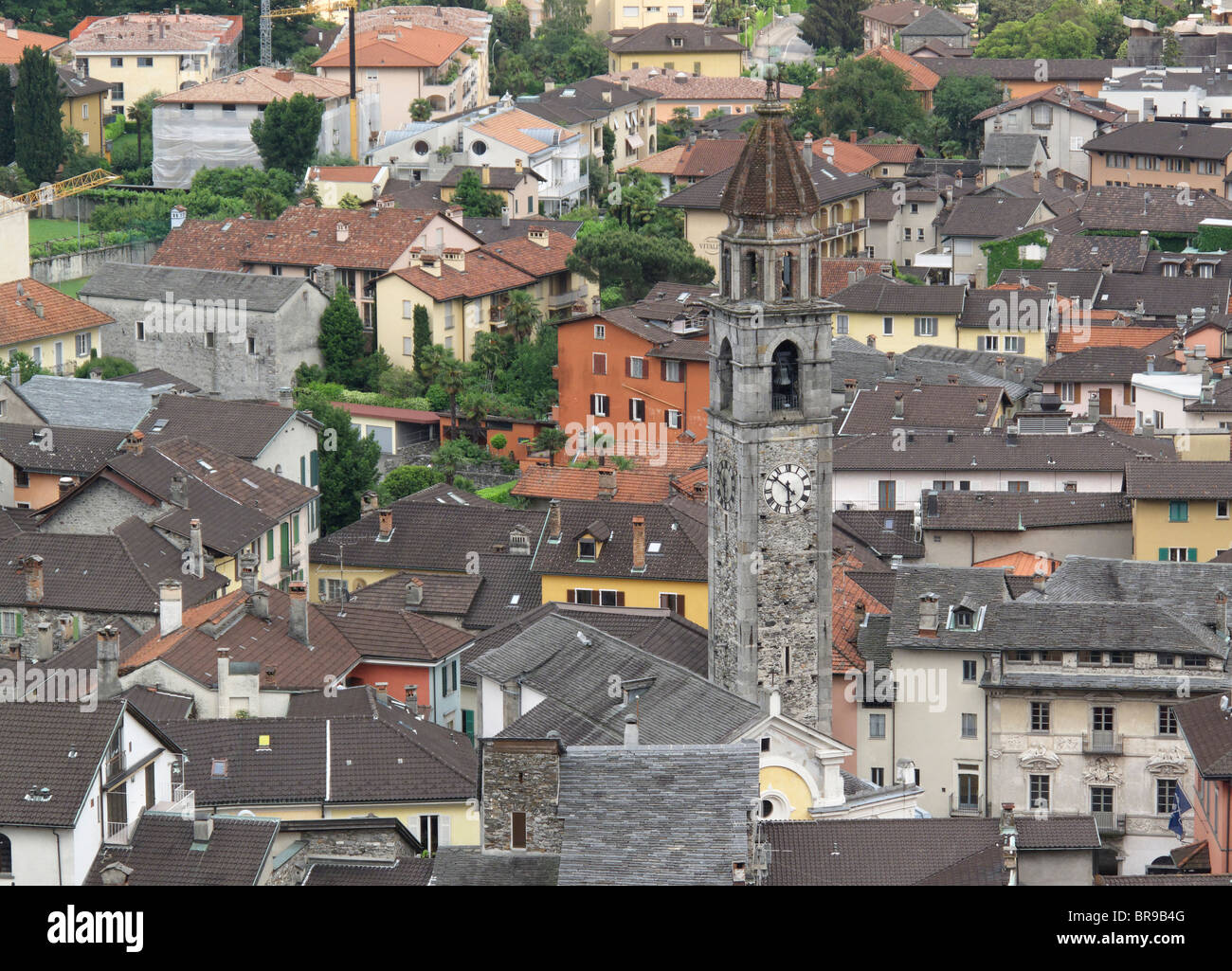 San Pietro e Paolo Chiesa - borgo di Ascona - Ticino - Svizzera Foto Stock