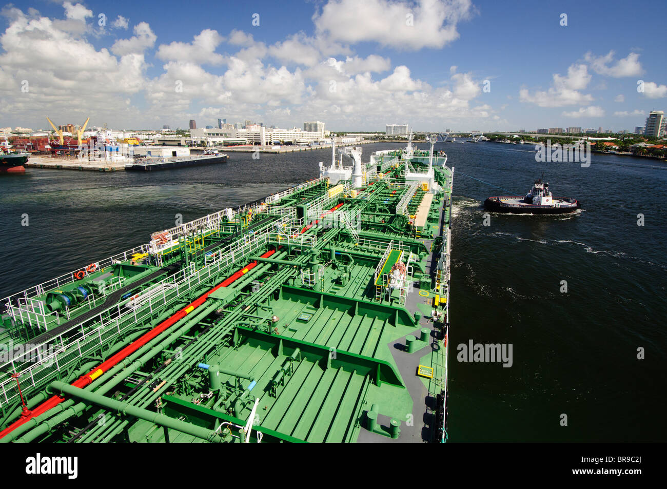 Fort Lauderdale, Port Everglades, Florida, Stati Uniti d'America: American Petroleum tanker, Sunshine membro. Foto Stock