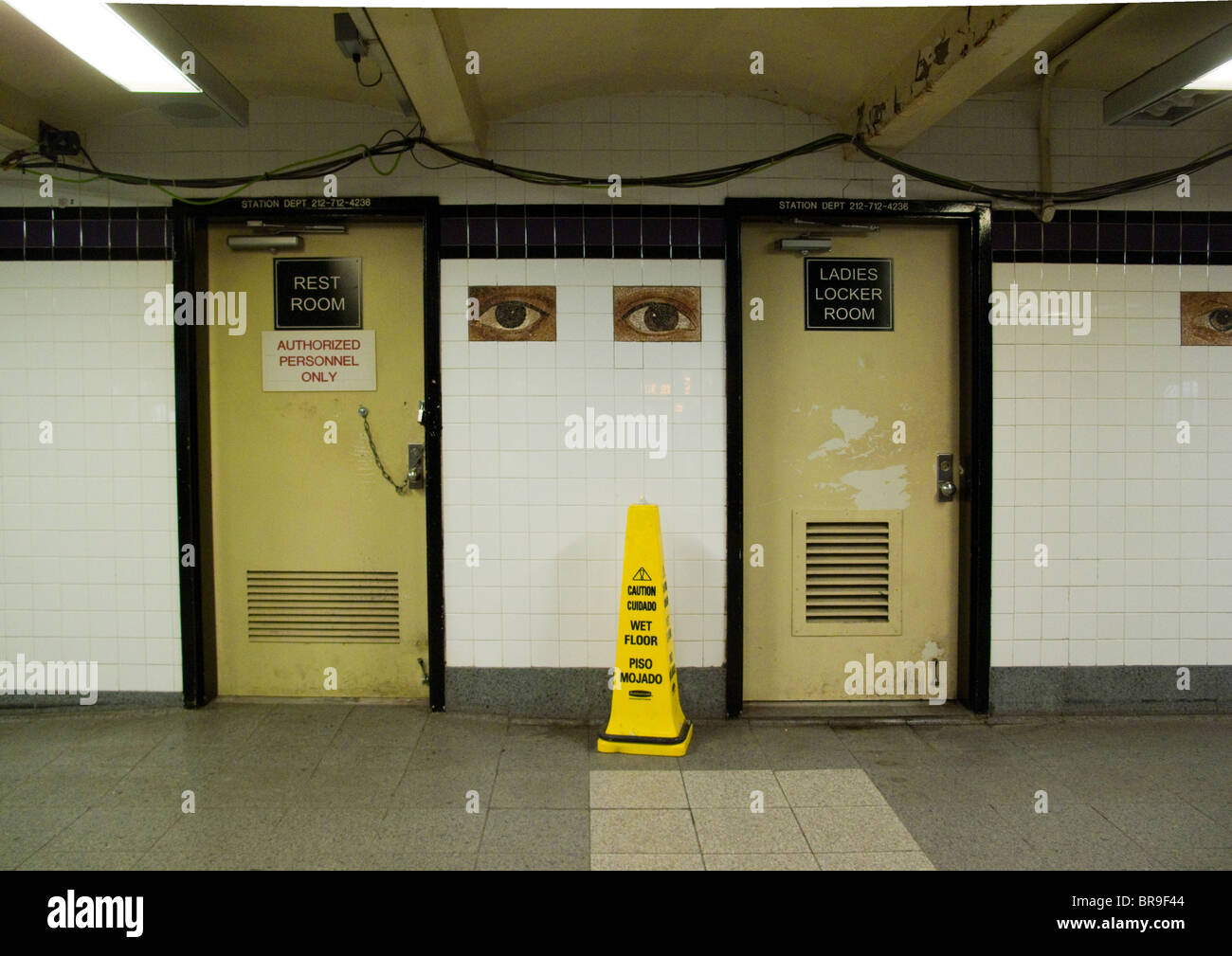 New York City metropolitana occhio arte della piastrella Foto Stock