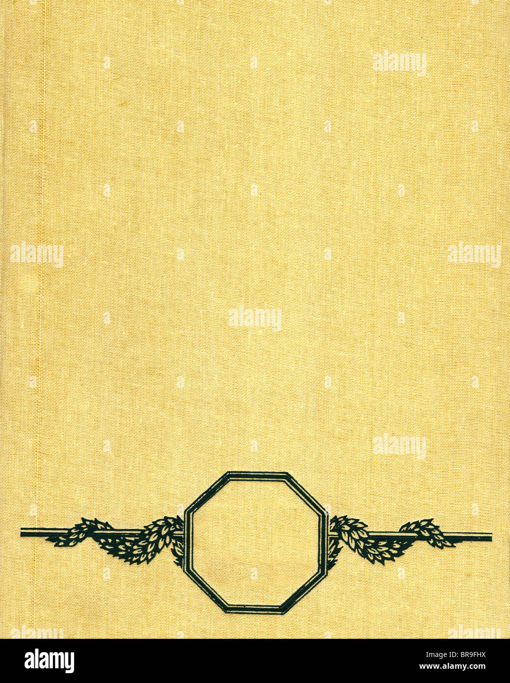 Alta qualità beige della tessitura della tela di cotone stampati su di essa vignette, l'alta precisione dei dettagli Foto Stock