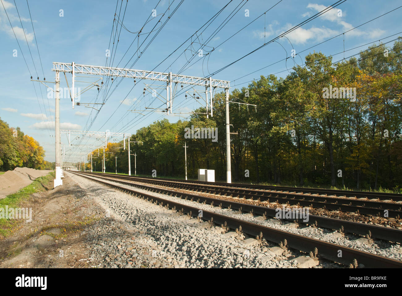 I binari della ferrovia Foto Stock