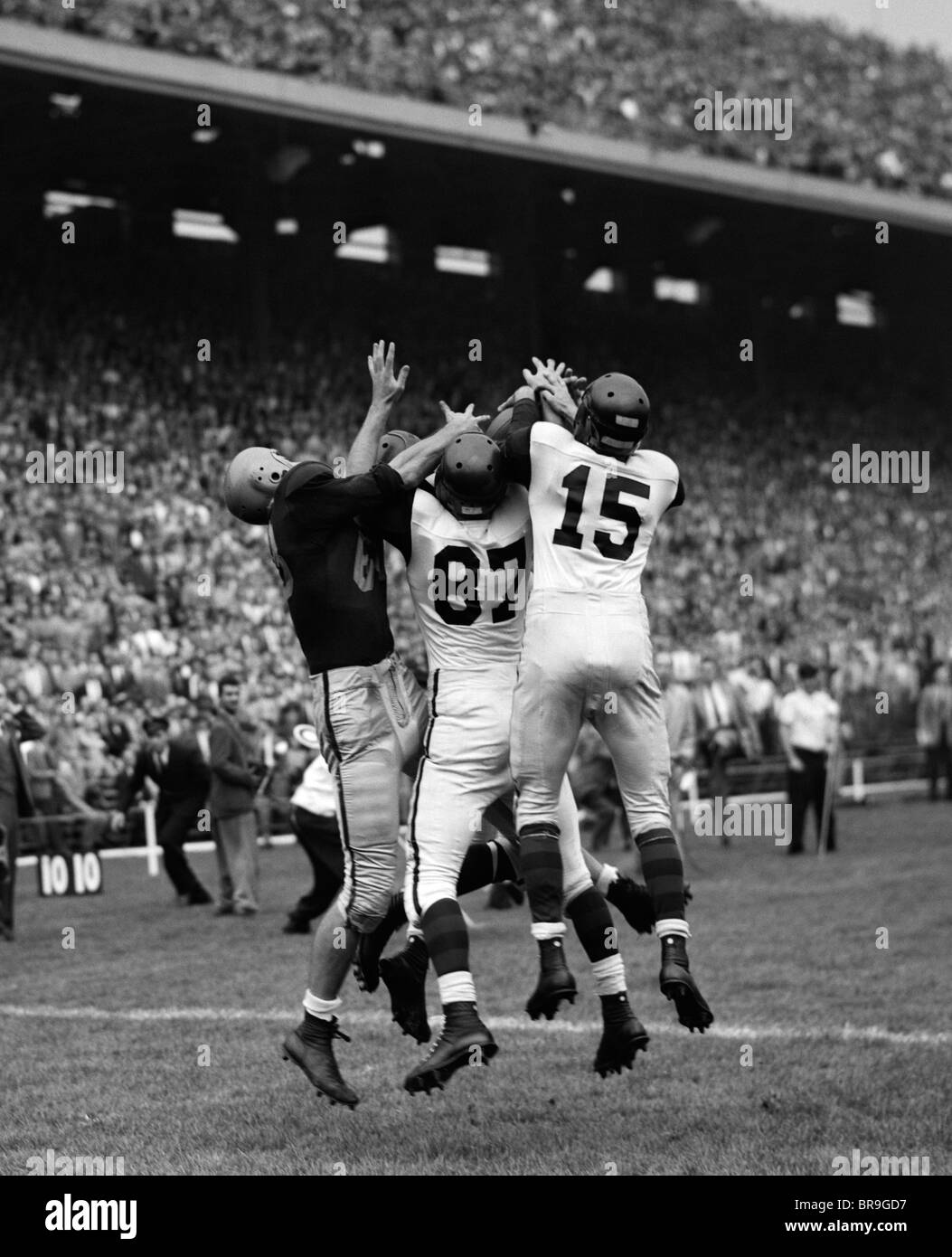 1950s College Football PENN VERSETTI BROWN Foto Stock