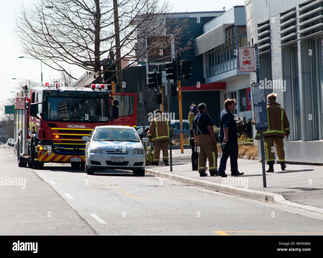 I danni del terremoto di Christchurch in Nuova Zelanda. Un forte terremoto ha colpito Christchurch venerdì 03.09.10 Foto Stock