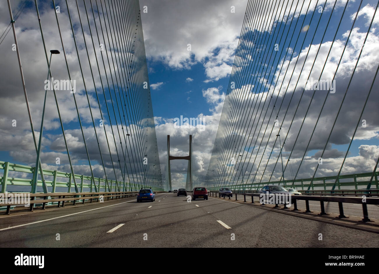Secondo Severn Crossing-SSC-ponte dall Inghilterra al Galles. Il SSC al momento di rendere questa immagine-sett 2010, è un ponte a pedaggio Foto Stock