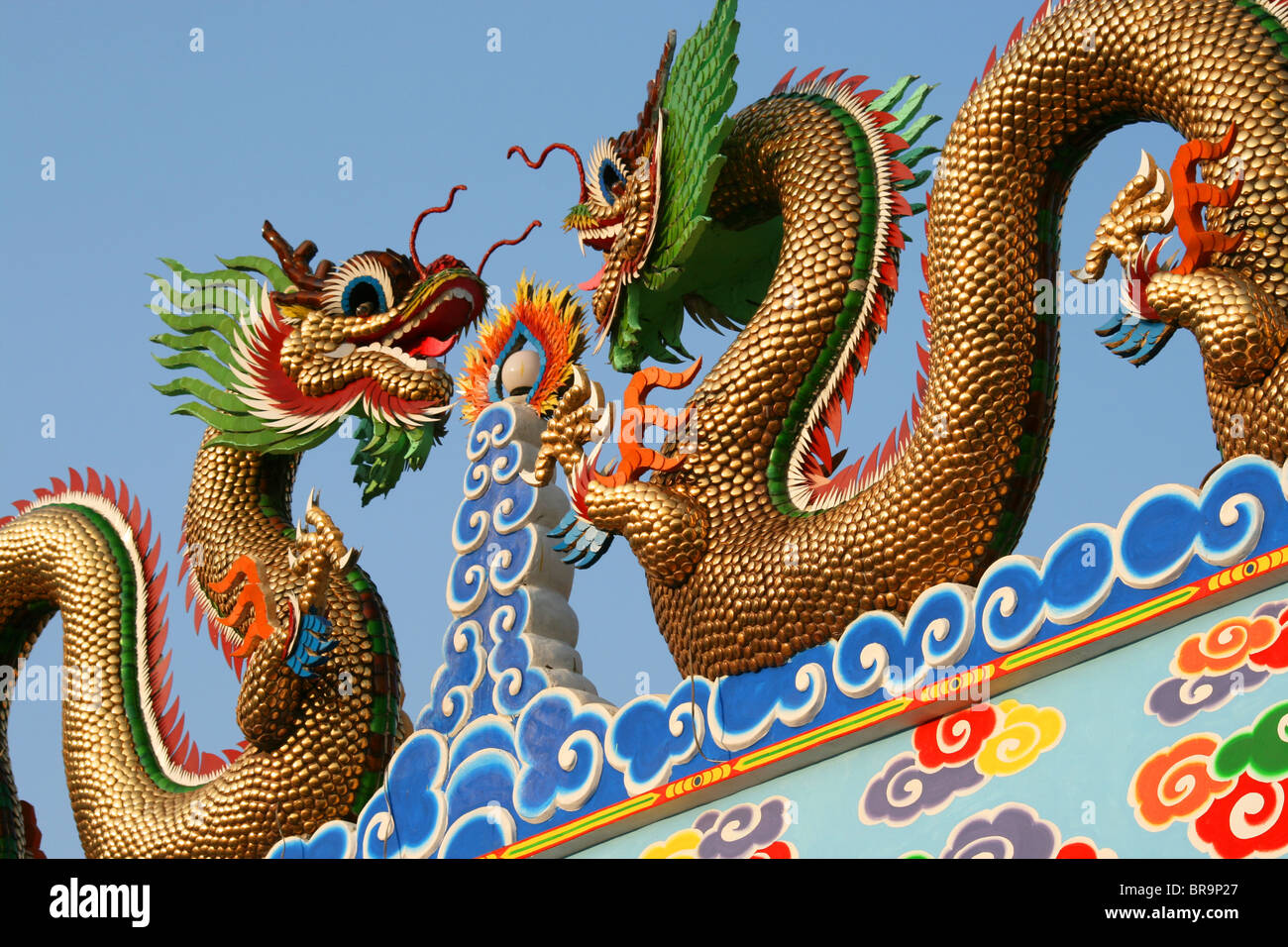 Il tempio cinese di Bangkok, Tailandia. Foto Stock