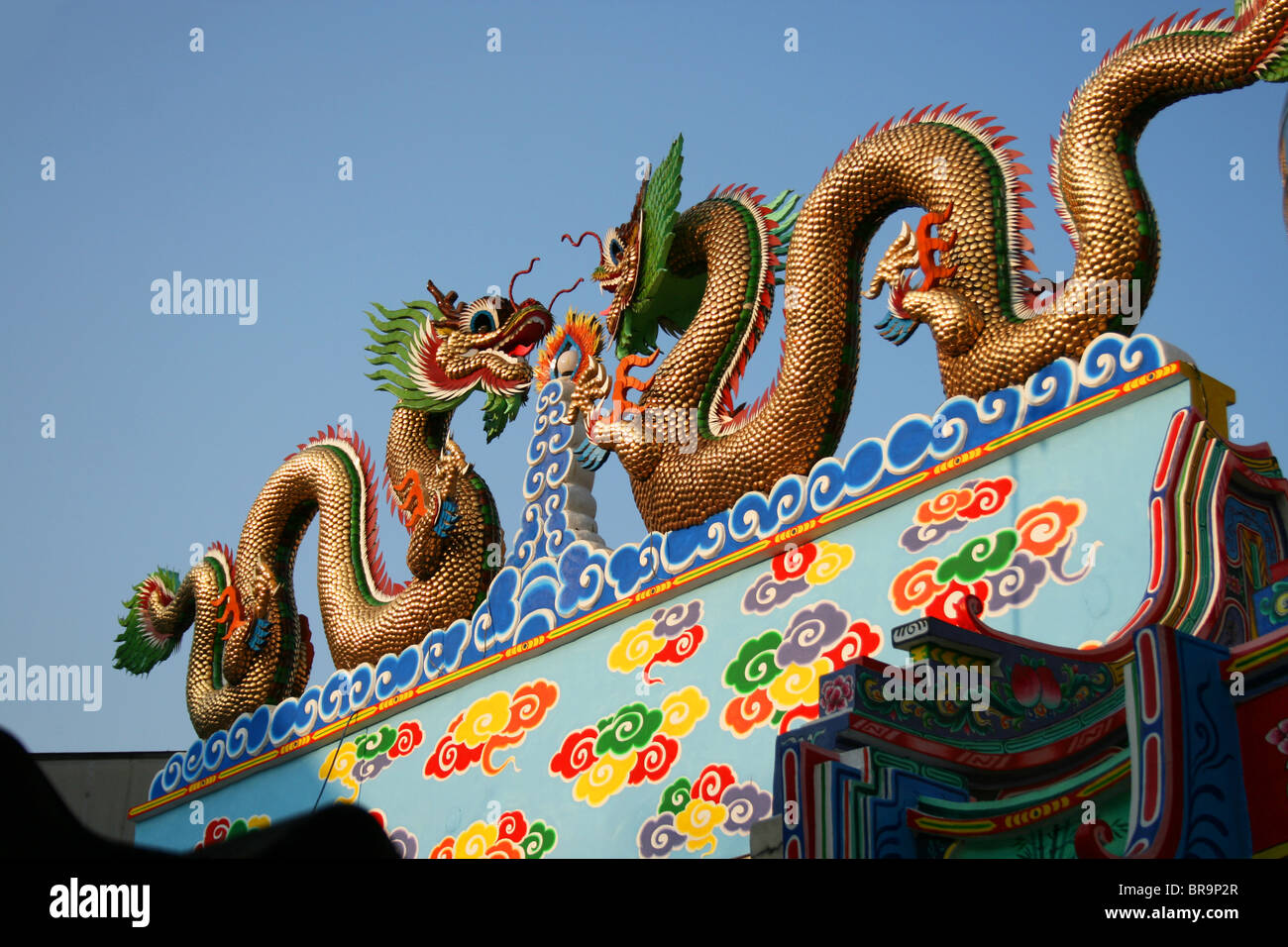 Il tempio cinese di Bangkok, Tailandia. Foto Stock