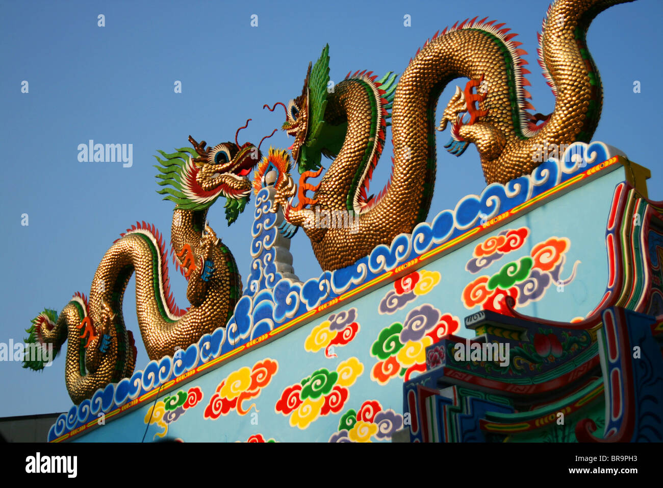 Il tempio cinese di Bangkok, Tailandia. Foto Stock