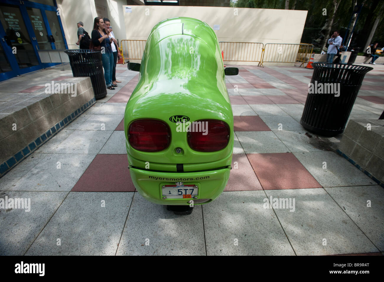 A tre ruote di Myers Motors NmG personal veicolo elettrico Fordham University di New York Foto Stock