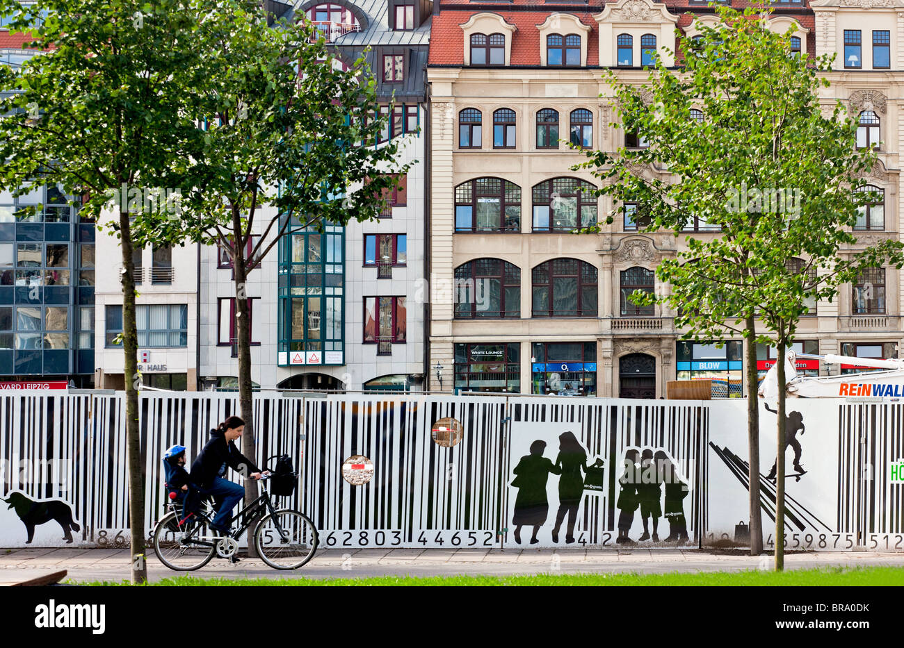 Leipzig, una città nella parte orientale dello stato tedesco della Sassonia Foto Stock