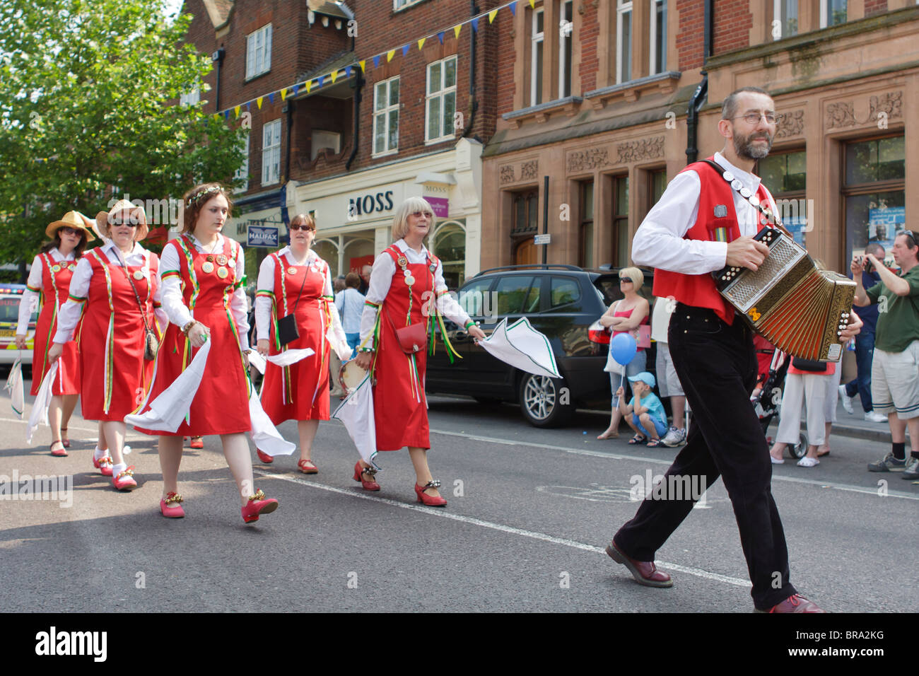 Membri della Dacre Morris gruppo a St Albans Festival 2010 Foto Stock