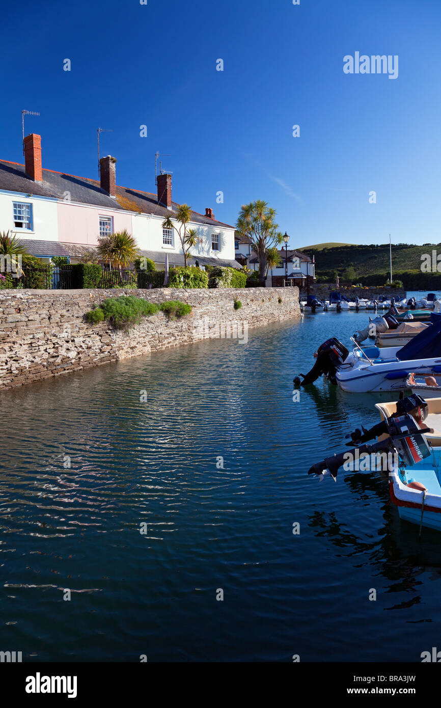 Island Quay e Case Vacanze, Salcombe, South Hams, Devon, Inghilterra Foto Stock