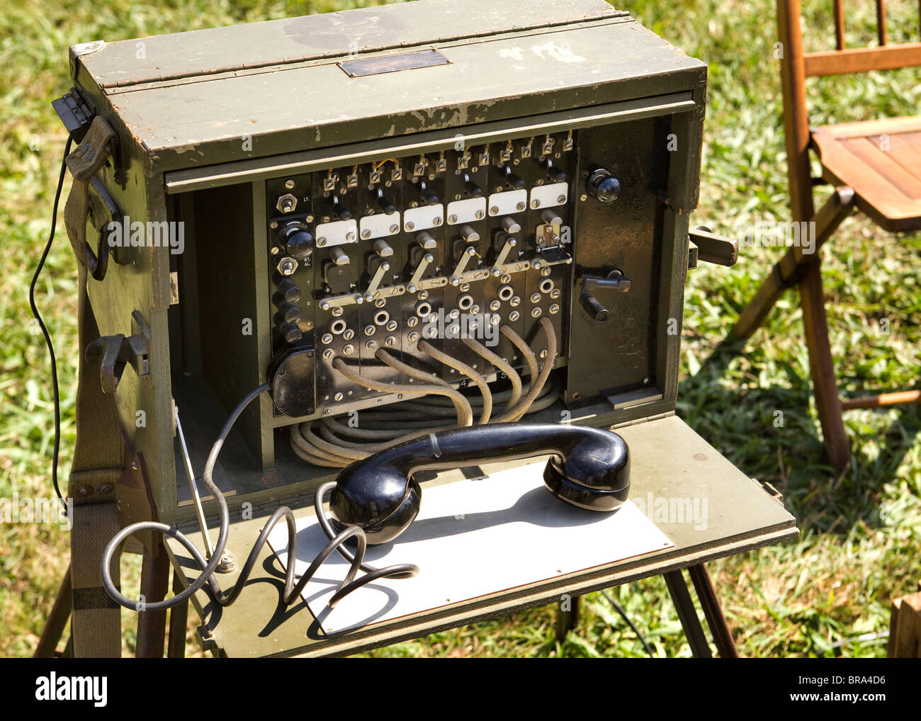 WWII Army Signal Corps BD-71 Switchboard Foto Stock