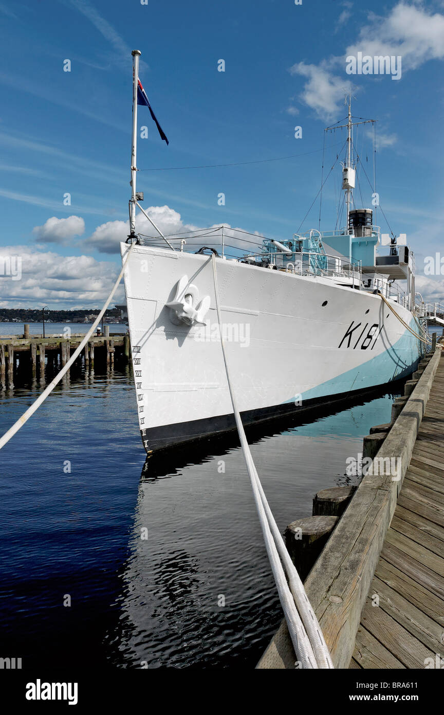 HMCS Sackville nel porto di Halifax, Nova Scotia Foto Stock