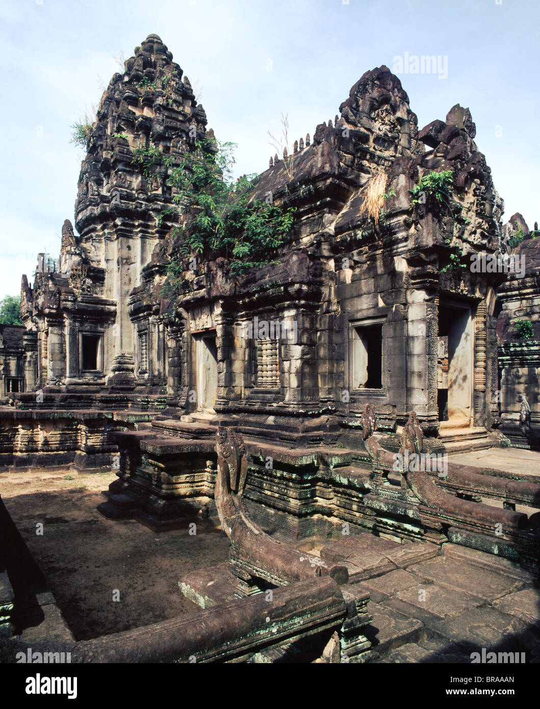 Il Banteay Samre, risalente al XII secolo, Angkor, Sito Patrimonio Mondiale dell'UNESCO, Cambogia, Indocina, Asia sud-orientale, Asia Foto Stock