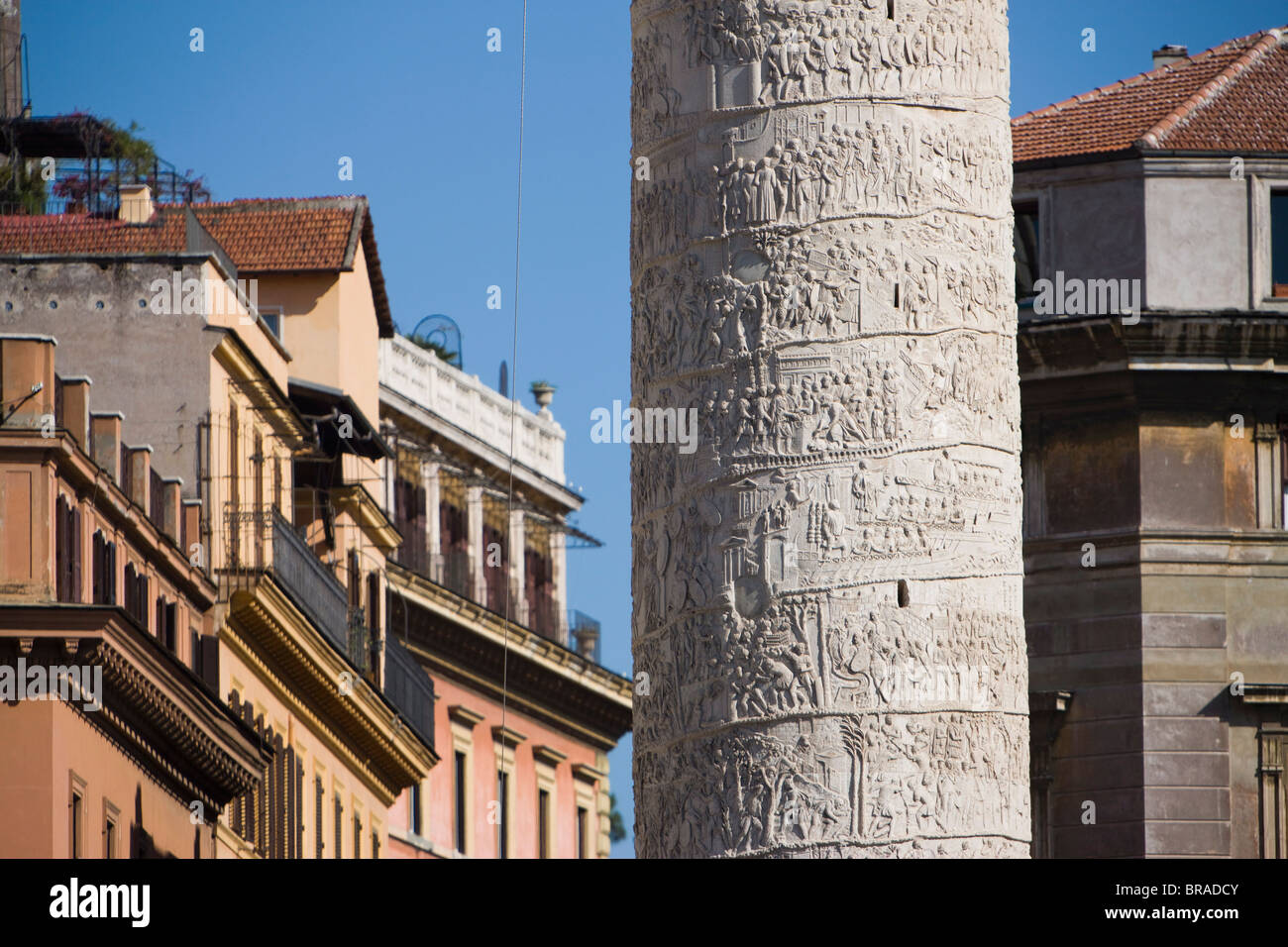 Colonna di Traiano, Roma, Lazio, l'Italia, Europa Foto Stock