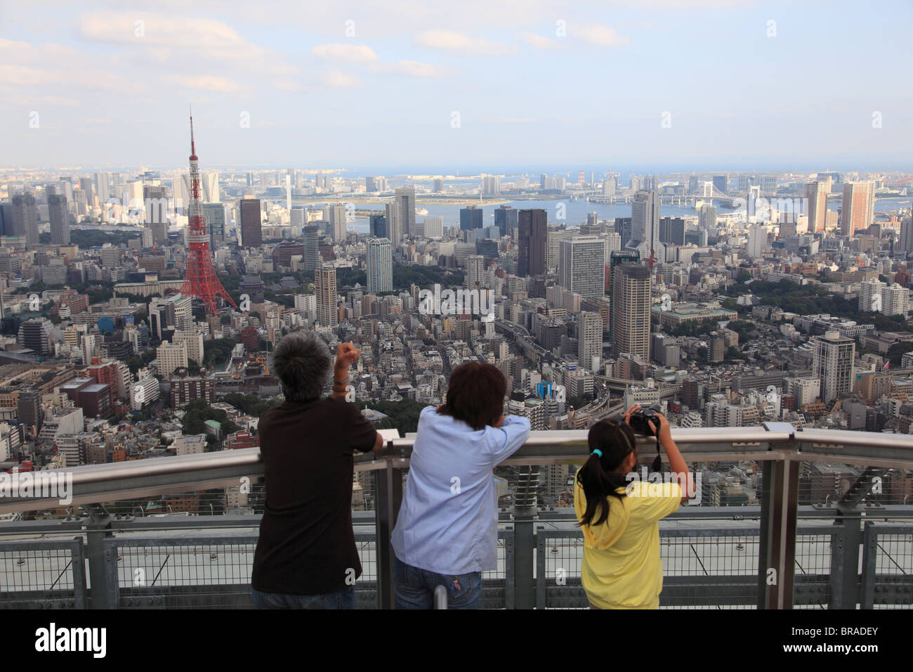 Tokyo City View Observation Deck, Mori Building, Roppongi Hills, Tokyo, Giappone, Asia Foto Stock