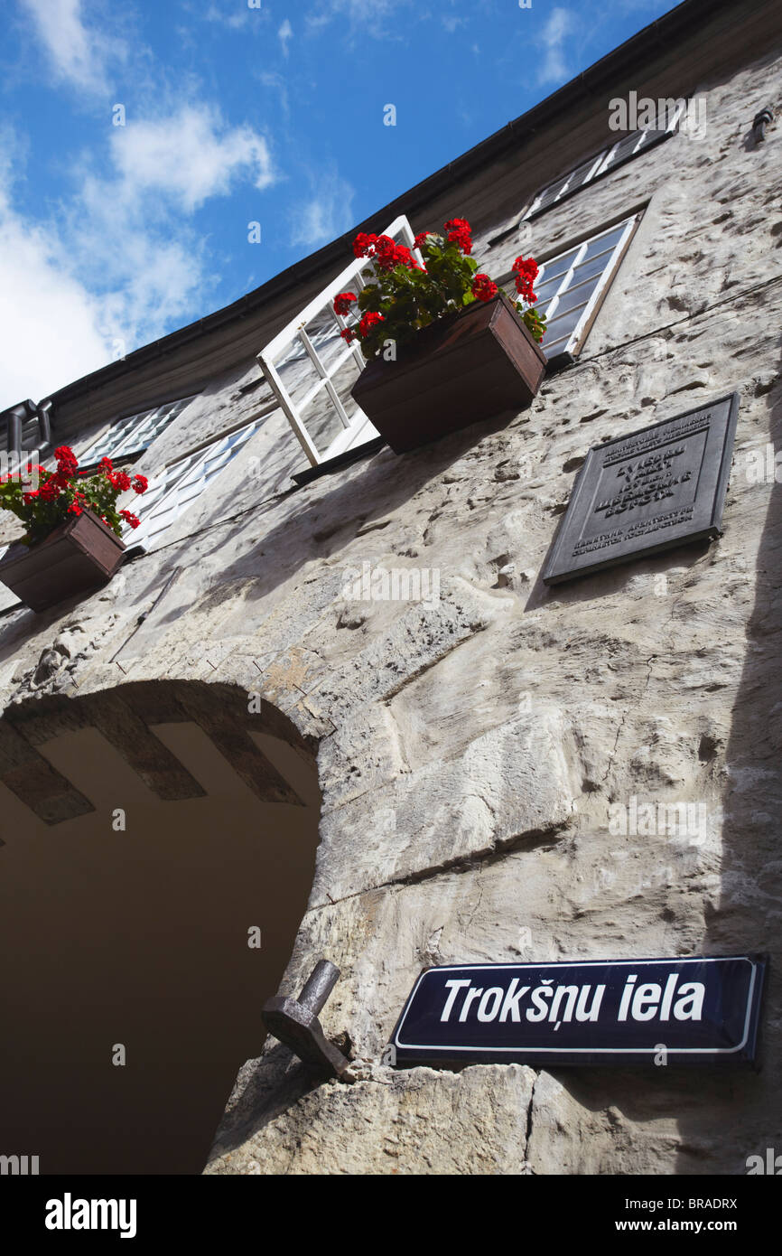 Porta Svedese su Troksnu Iela, Riga, Lettonia, Paesi Baltici, Europa Foto Stock