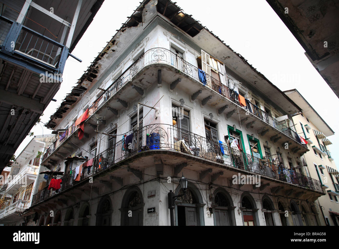 Casco Antiguo (Casco Viejo), la Città Vecchia, Panama City, Panama America Centrale Foto Stock