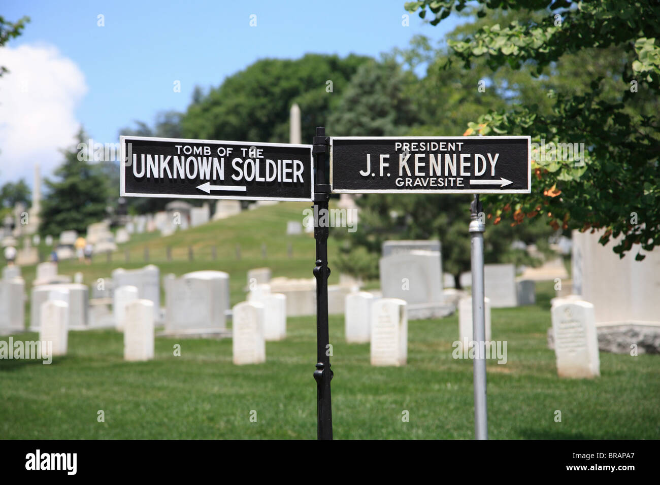 Al Cimitero Nazionale di Arlington Arlington, Virginia, Stati Uniti d'America, America del Nord Foto Stock