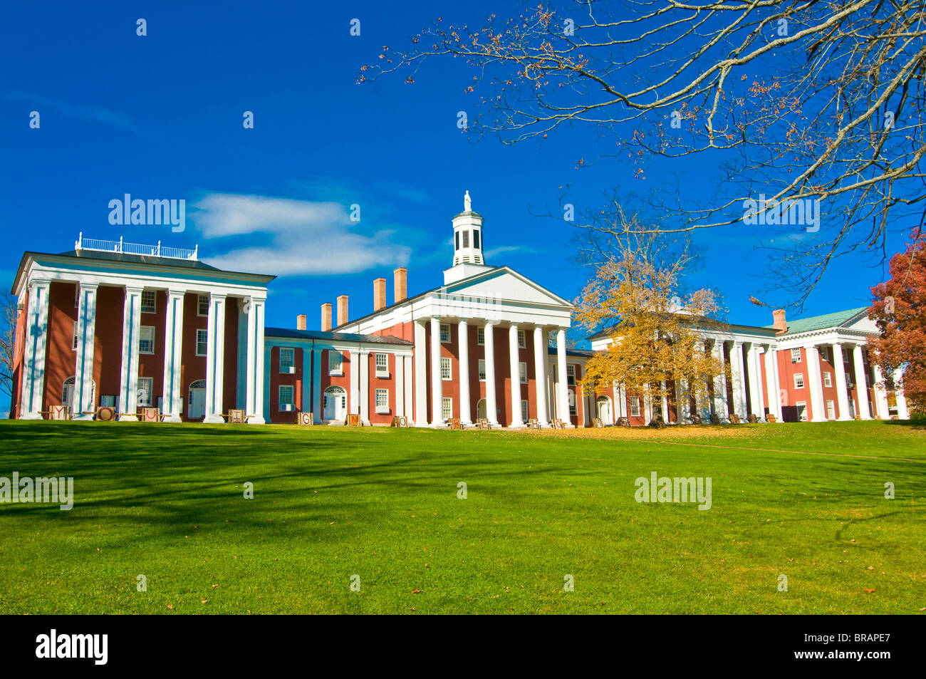 Edifici Coloniali, parte del Collegio Militare in Lexington, Virginia, Stati Uniti d'America, America del Nord Foto Stock