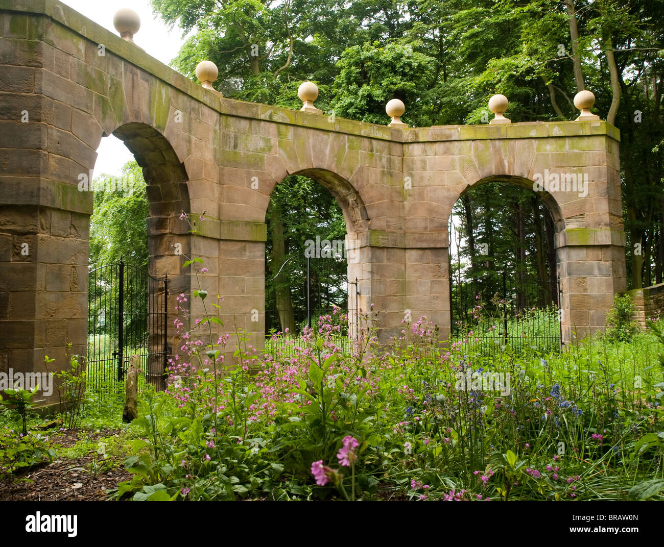 Wentworth Castello e Giardini, Stainborough vicino a Barnsley in South Yorkshire Foto Stock