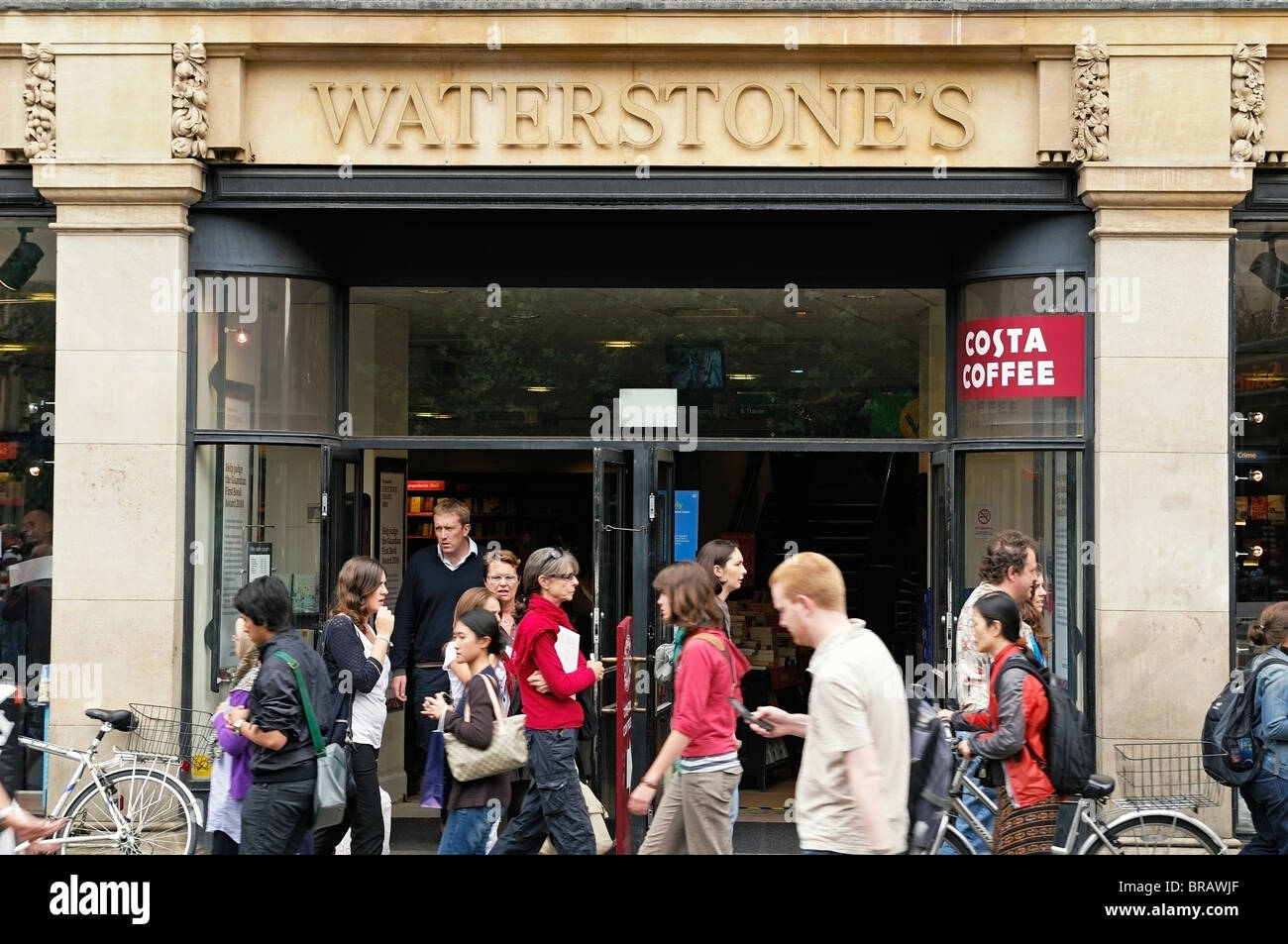 Waterstones Bookstore, Oxford, UK. Foto Stock