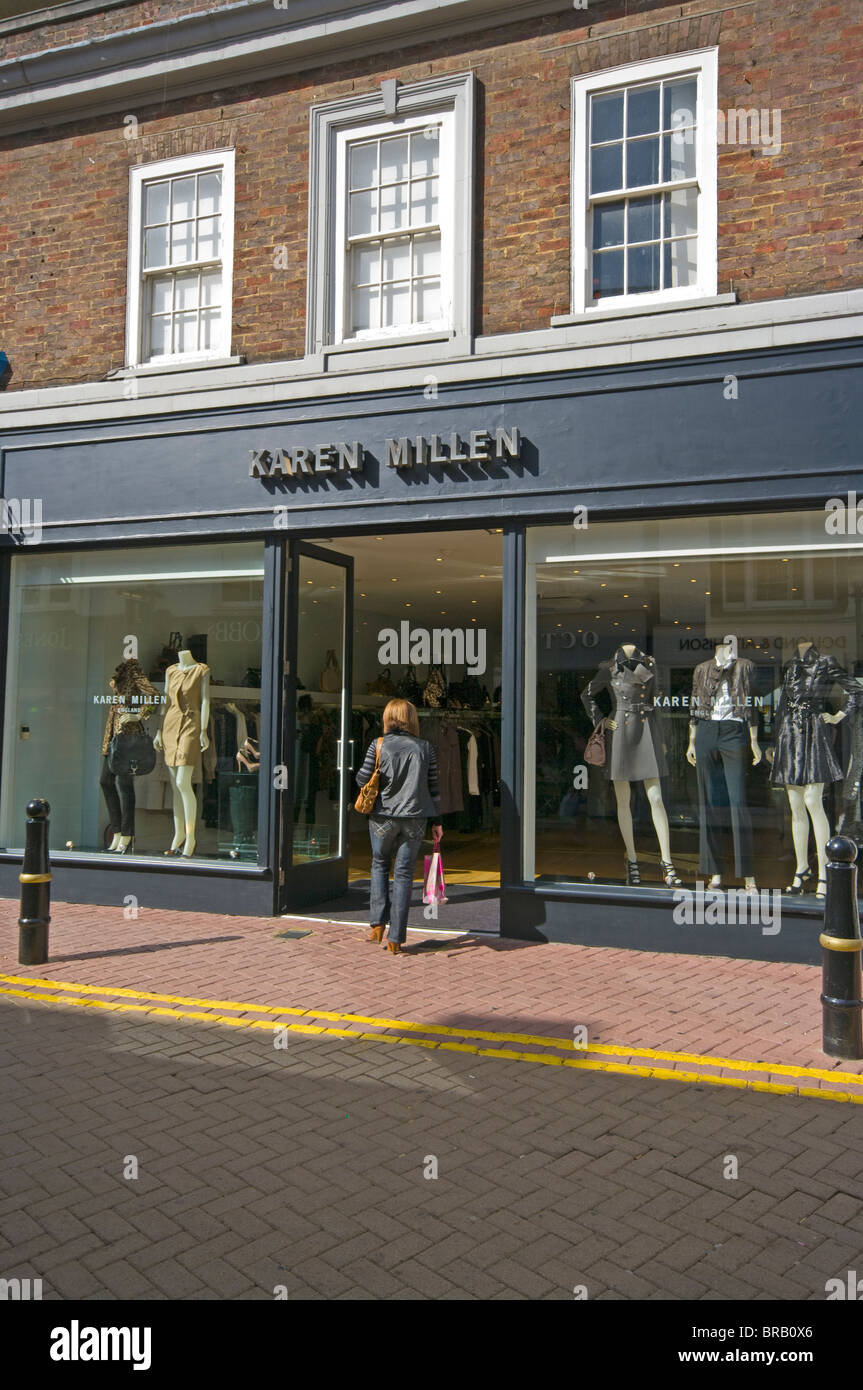 Karen Millen negozio di abbigliamento Inghilterra Foto Stock