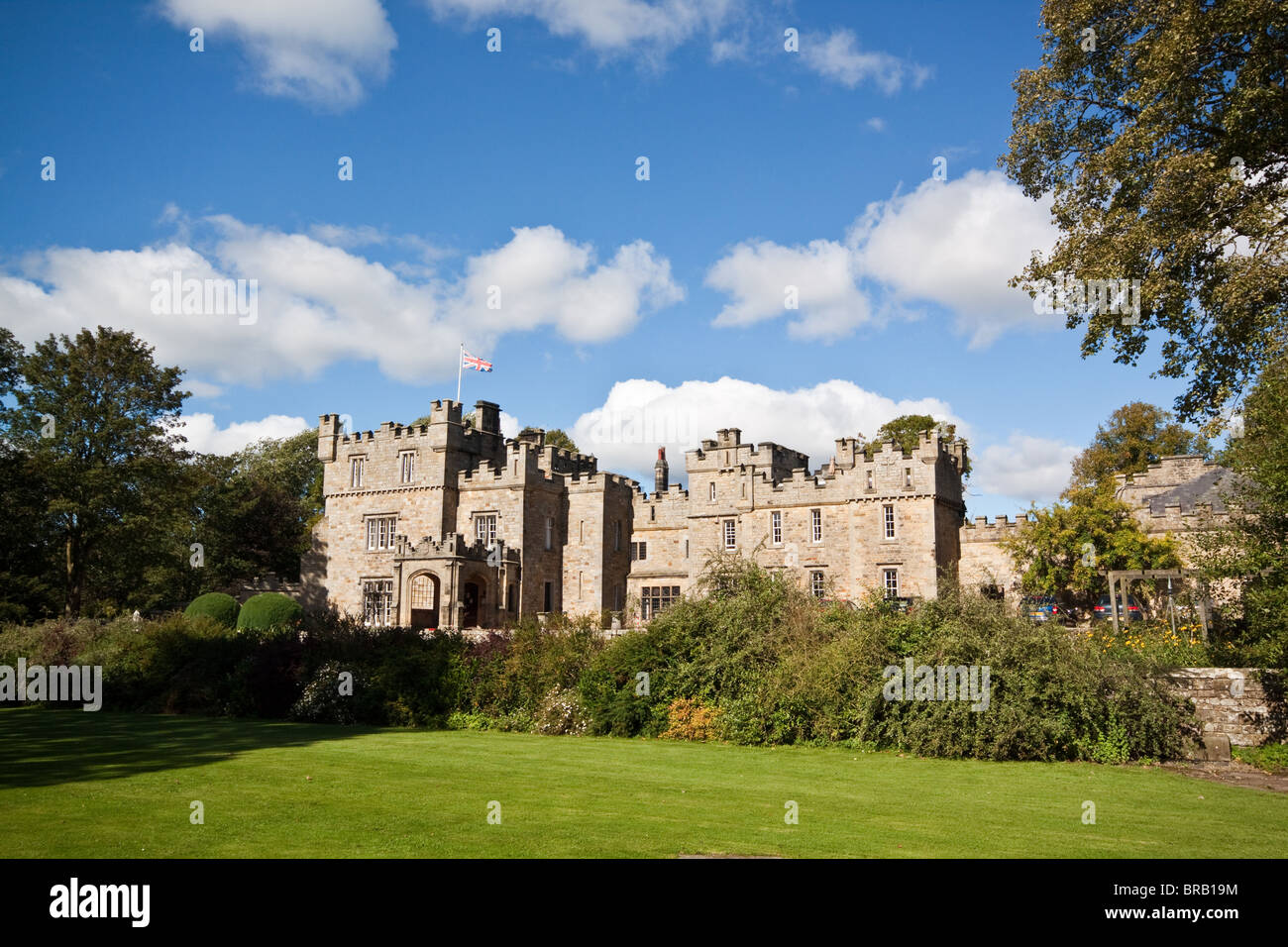 Otterburn Tower in Redesdale Northumberland Foto Stock
