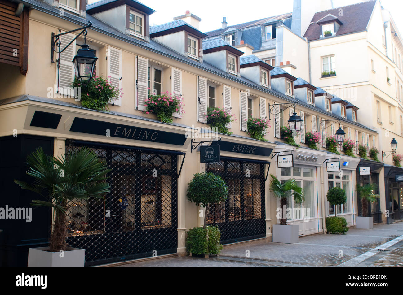 Shopping preveggente nell'ottavo arrondissement, Parigi, Francia Foto Stock