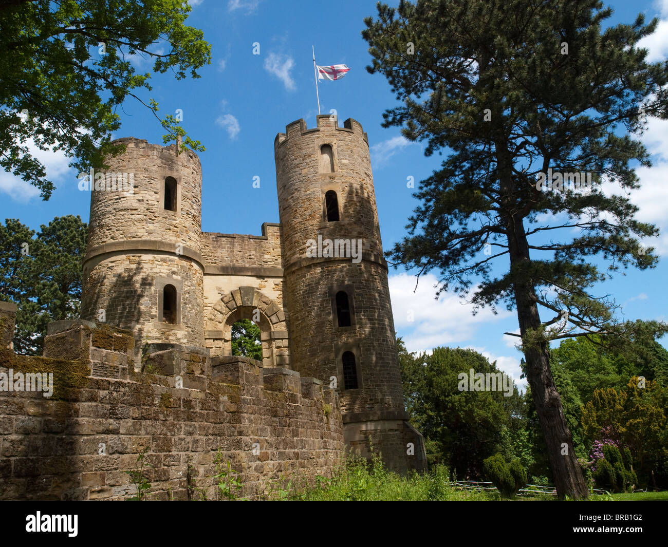 Stainborough Castello, il Wentworth Giardini di Castello, vicino a Barnsley in South Yorkshire Foto Stock