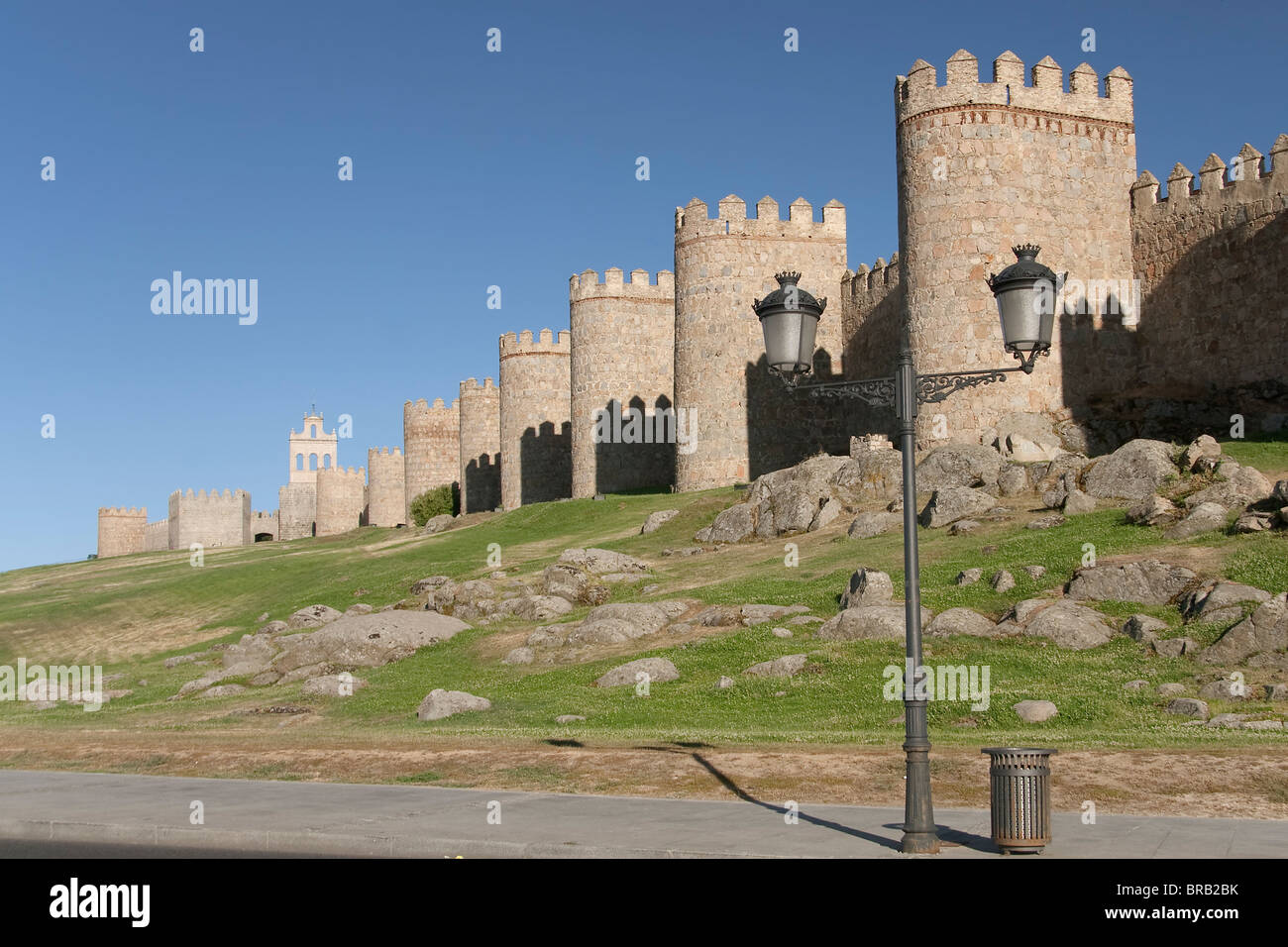 Mura di Avila, Castilla y Leon, Spagna Foto Stock
