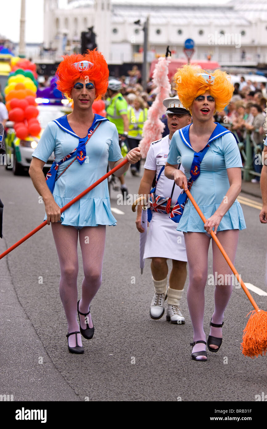 Gay Pride Parade, Brighton 2009 Foto Stock