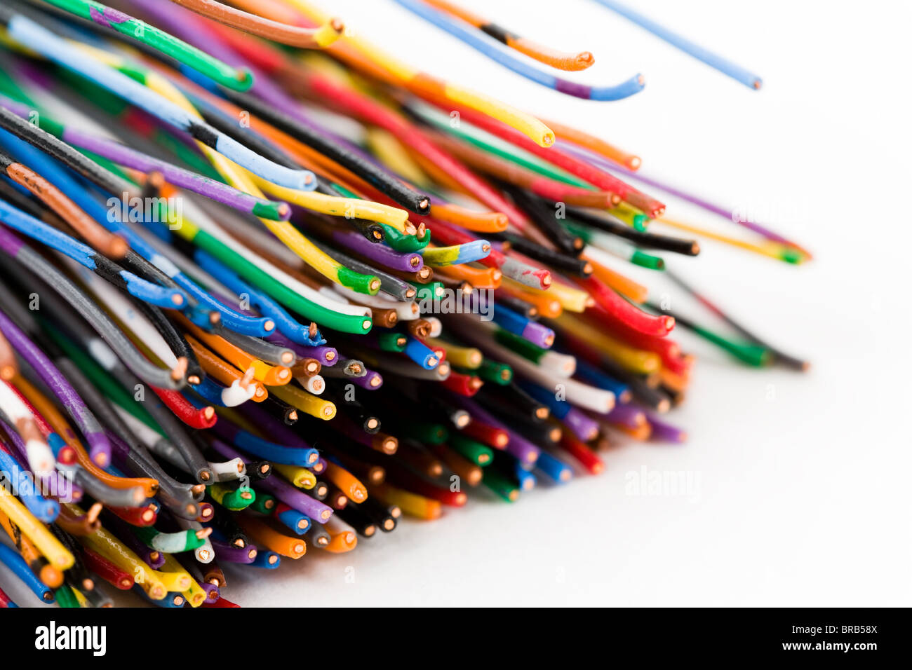 Cavo colorato, il concetto di comunicazione, linea dati Foto Stock