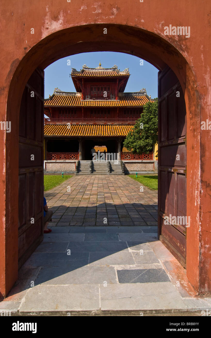 Per Mieu tempio complesso, Sito Patrimonio Mondiale dell'UNESCO, la tonalità, il Vietnam, Indocina, Asia sud-orientale, Asia Foto Stock