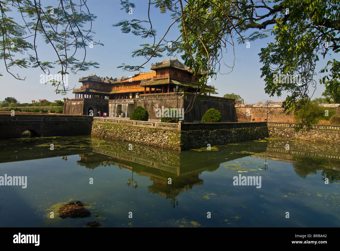 Ong Mon cancello, ingresso al recinto imperiale, tonalità, Vietnam, Indocina, Asia sud-orientale, Asia Foto Stock