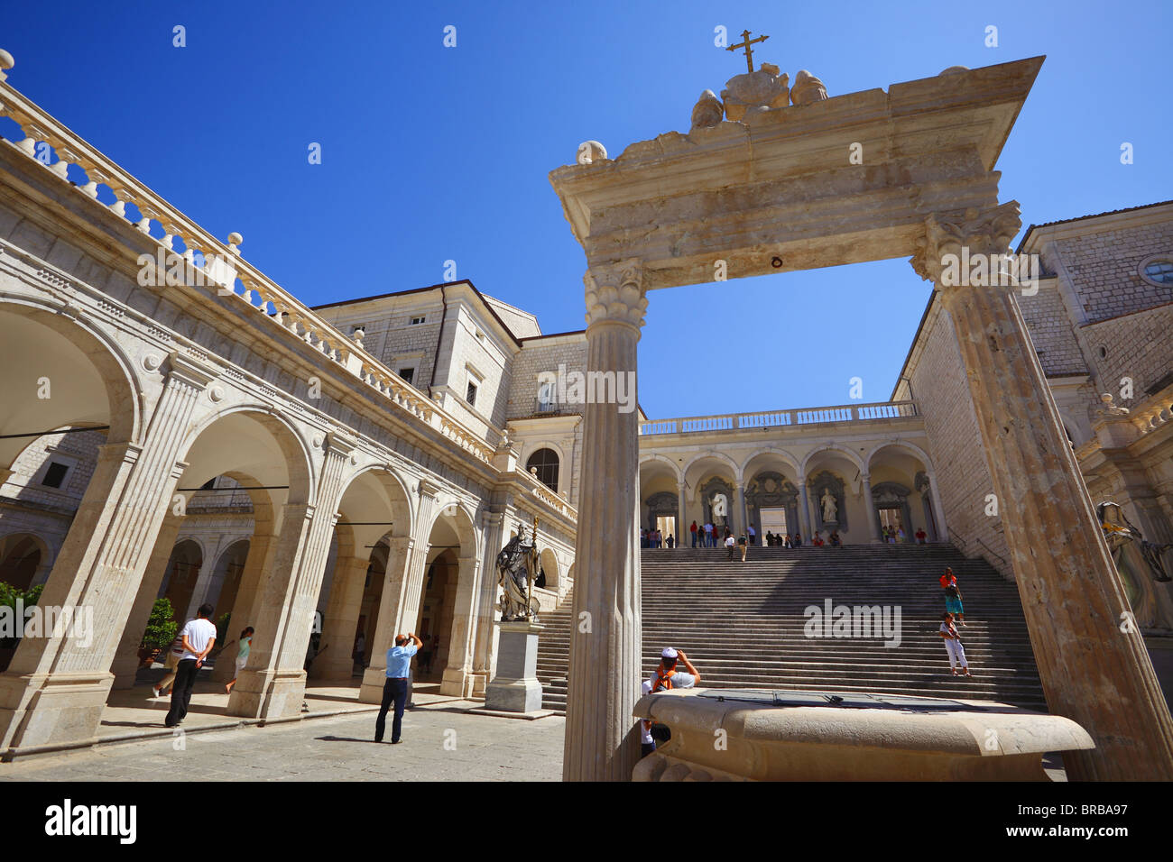 Abbazia di Montecassino, Italia. Foto Stock